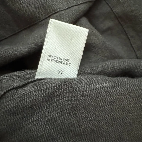 SOLD Brochu Walker St Tropez Dress Small NWT Linen Black Onyx Oversized Mini - Picture 10 of 10